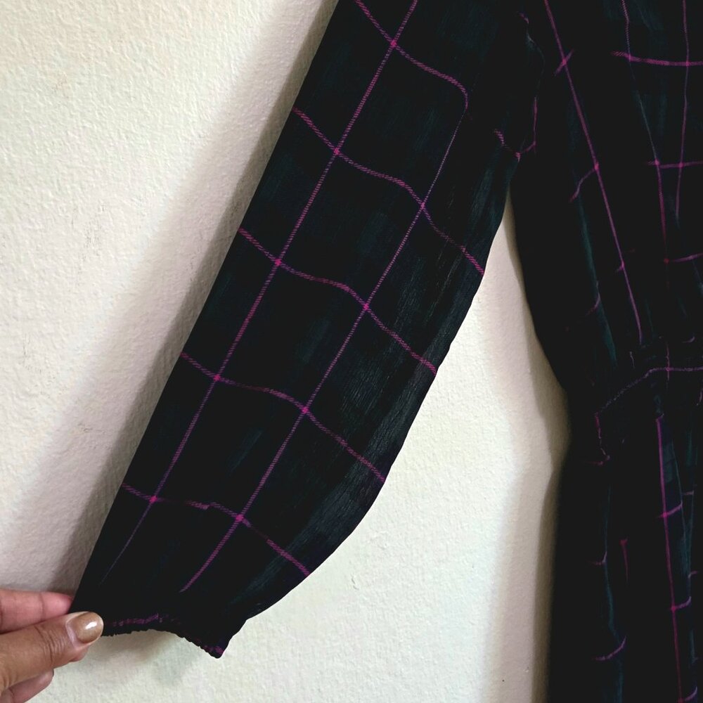 J. Crew – Green Tartan Plaid Dress with Pink Lines – Size Small (Fits Medium) - Picture 10 of 10